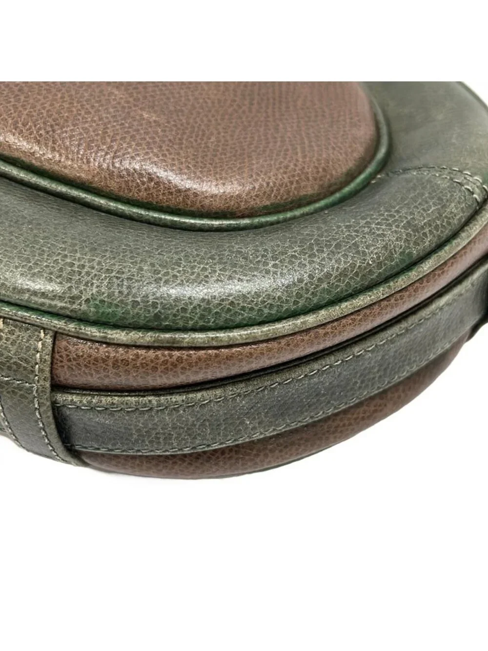 Loewe Shoulder Bag Anagram Pattern Brown Khaki Leather